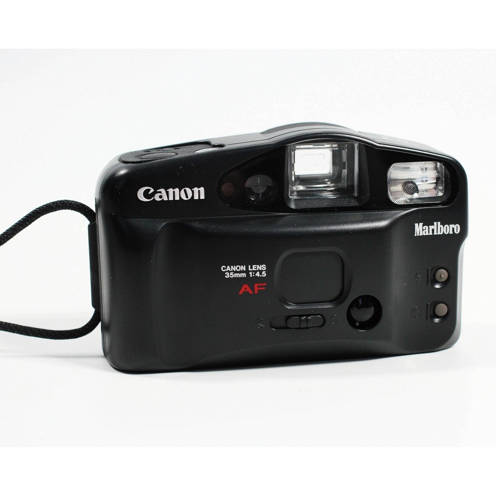 Vtg Canon Sure Shot Owl Tested 35mm Film Point Shoot Camera Marlboro‎